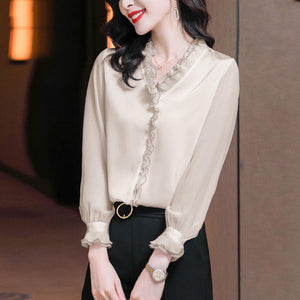 Camisa de Chiffon Feminina