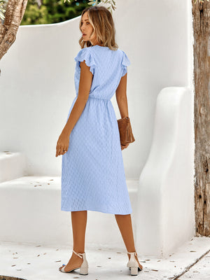 Vestido Mídi Azul 17