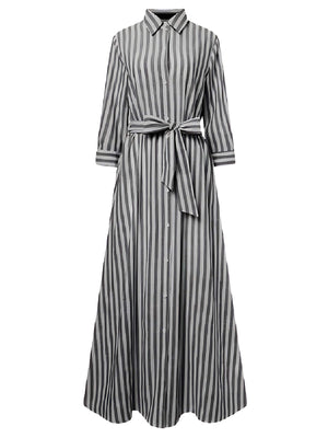 Vestido Longo Casual Preto 5