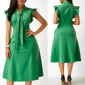 Vestido Mídi Clássico Verde 6