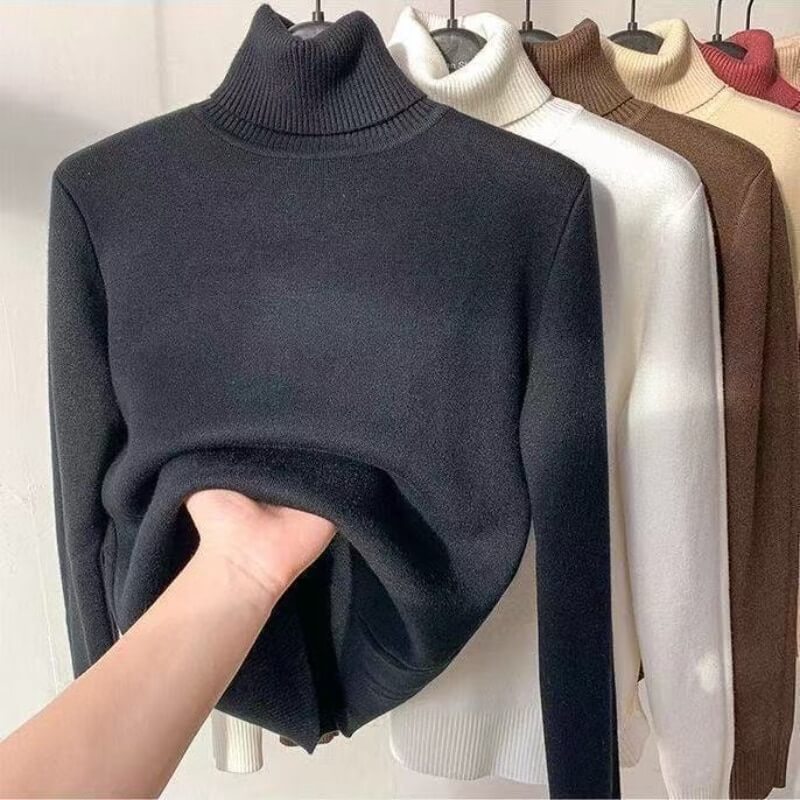 Suéter Feminino Gola Alta Térmico Preto 2