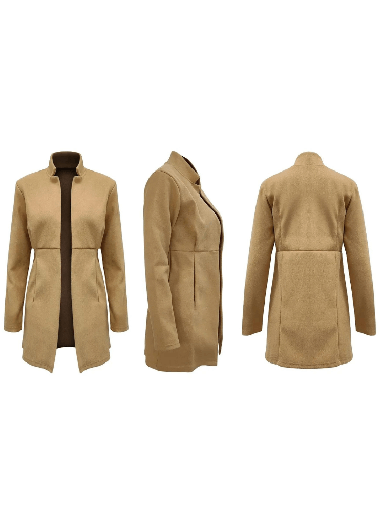 Casaco Feminino Ponto Aberto Bege 9