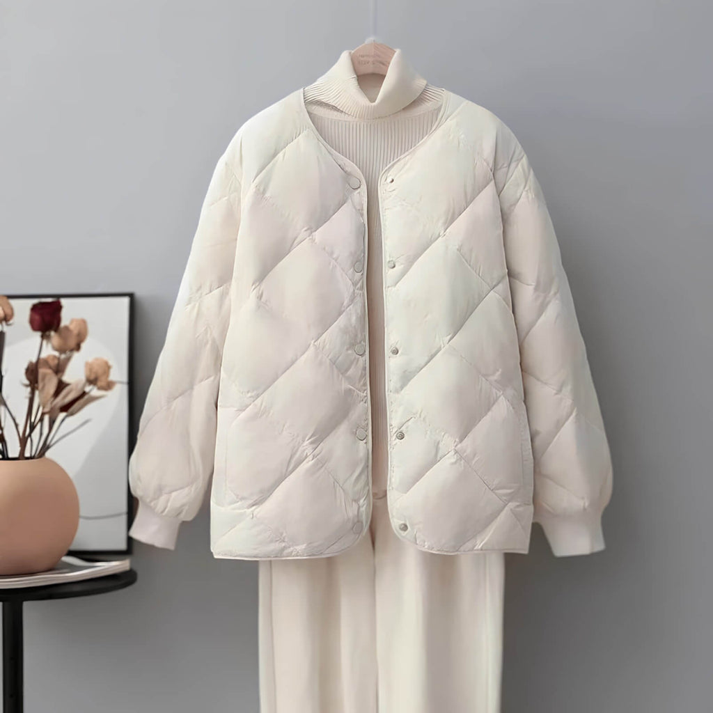 Jaqueta Feminina Puffer Branco 9