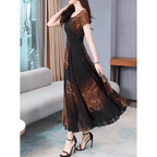 Vestido Mídi de Chiffon Feminino