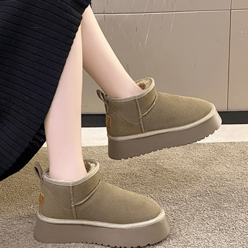 Bota Feminina Cano Curto Cinza 1