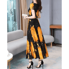 Vestido Mídi de Chiffon Feminino