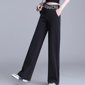 Calça Casual De Alfaiataria Élastique 15