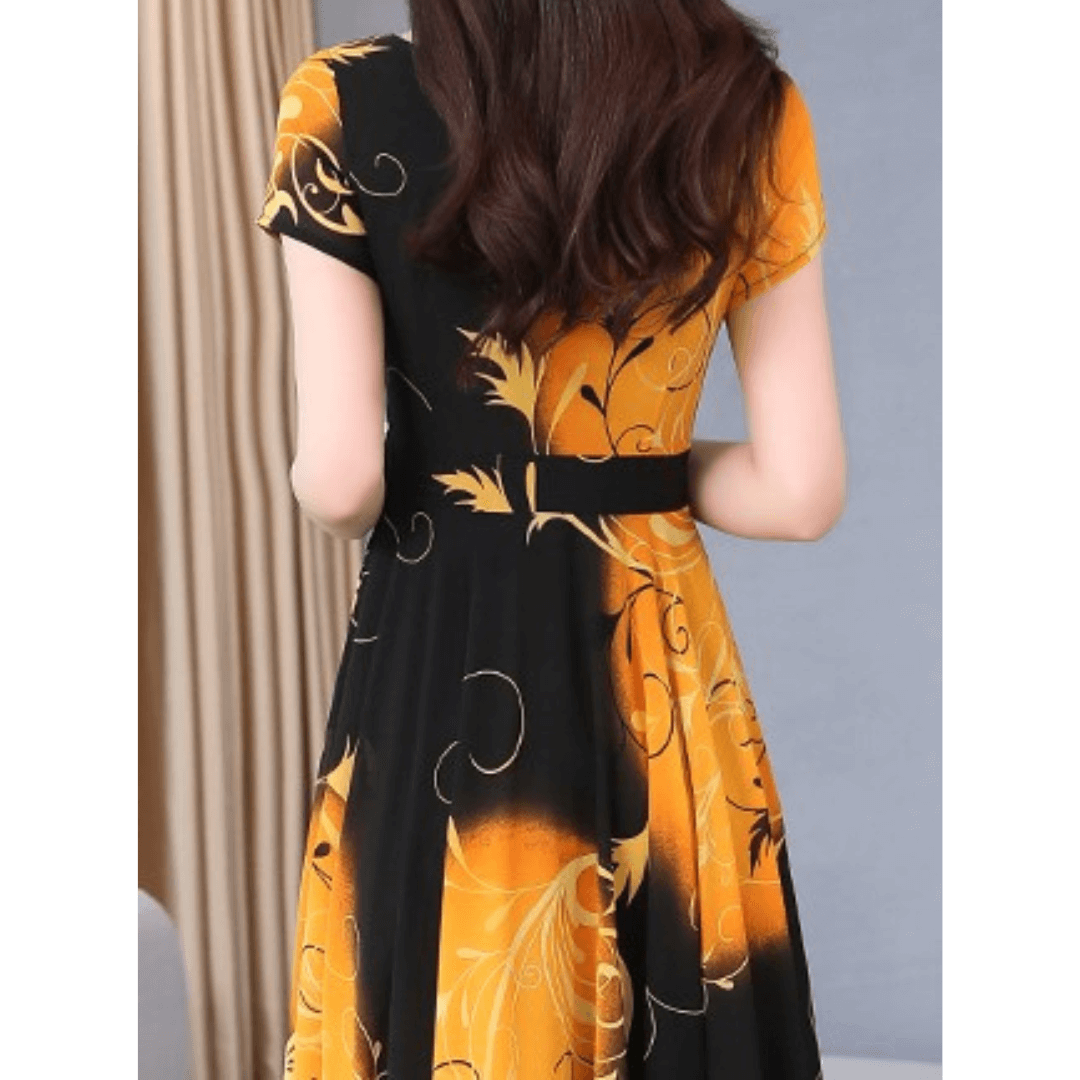 Vestido Mídi de Chiffon Feminino