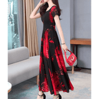 Vestido Mídi de Chiffon Feminino