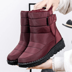 Bota Feminina de Inverno Impermeável Bordô 22
