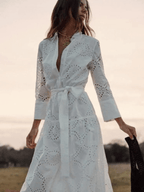 Vestido Mídi de Laise Branco 1