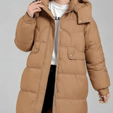 Jaqueta Feminina de Parka Alongada Javiera