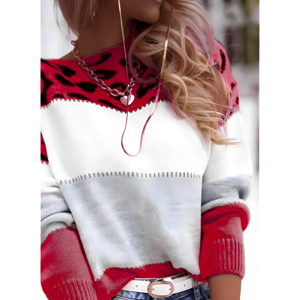 Suéter Feminino Casual Vermelho 6