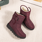 Bota Feminina de Inverno Impermeável Bordô 21