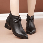 Bota Feminina Salto Bloco Cano Curto Preto 1