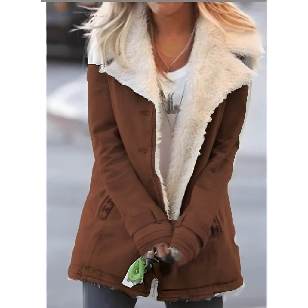 Jaqueta Feminina Forrada Marrom 6