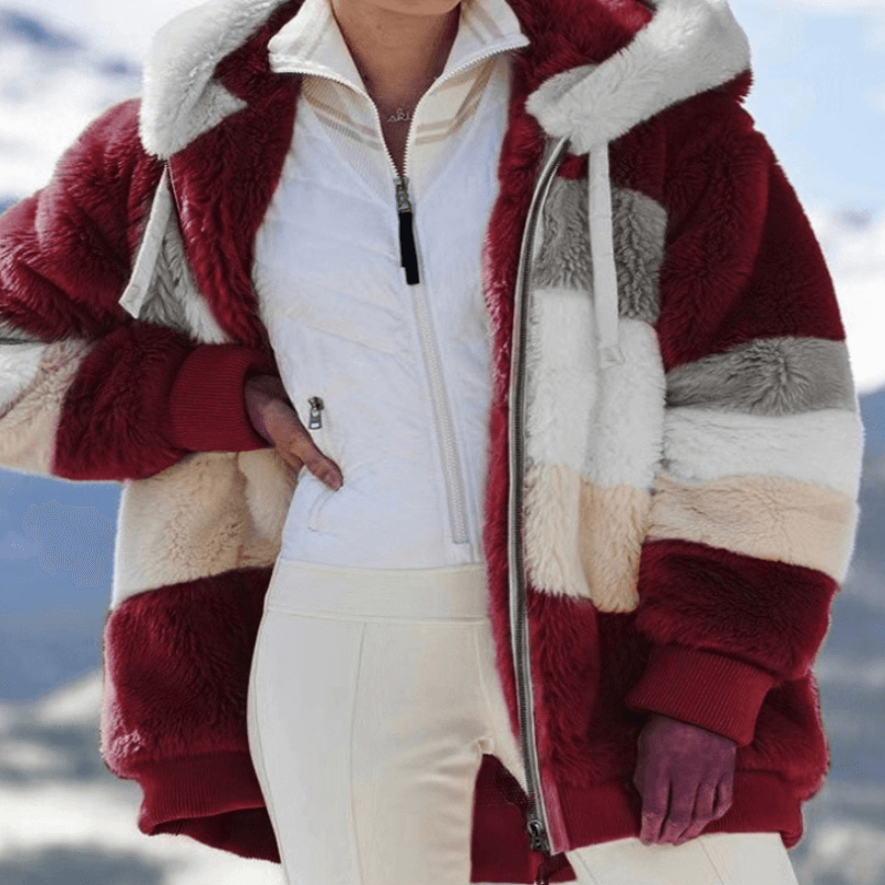 Casaco Feminino Oversized Alongado Vermelho 11