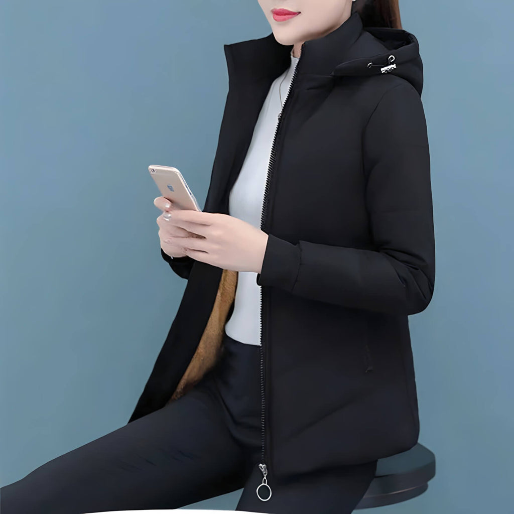 Jaqueta Feminina Forrada Preto 2