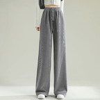 Calça Feminina de Veludo Cinza 2