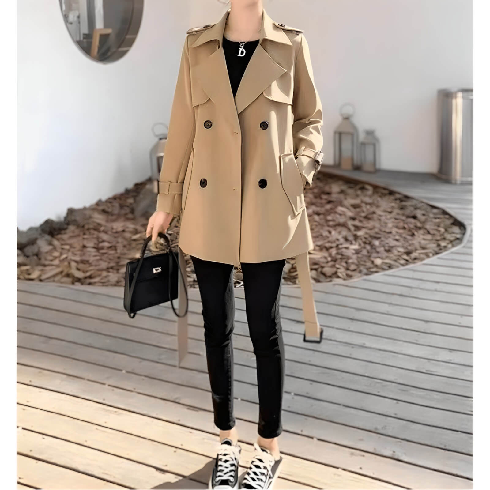 Casaco Feminino Trench Bege 8