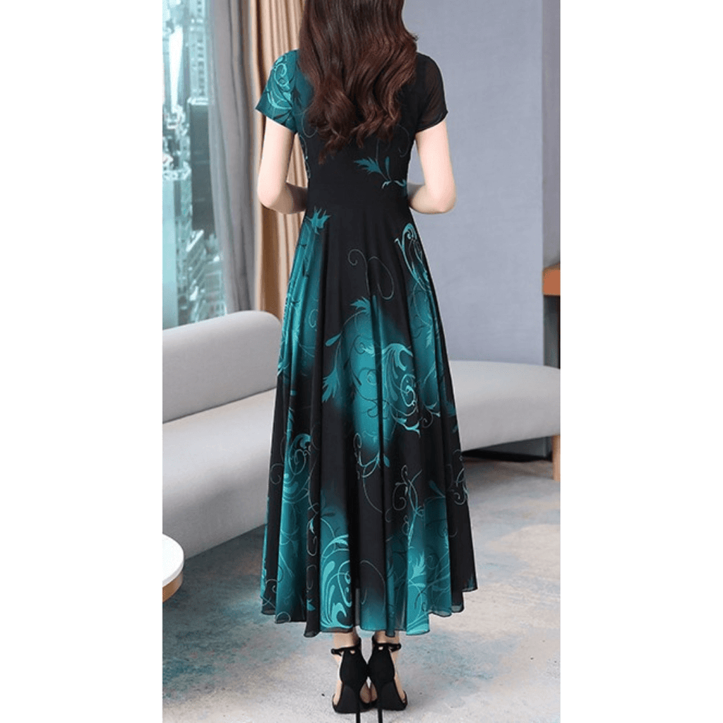 Vestido Mídi de Chiffon Feminino