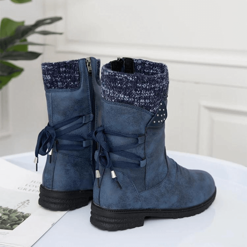 Bota Feminina de Inverno Azul 14