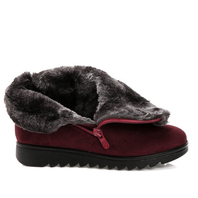 Bota Cano Curto Forrada em Veludo