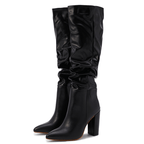 Bota Feminina Bico Fino Cano Alto Preto 7