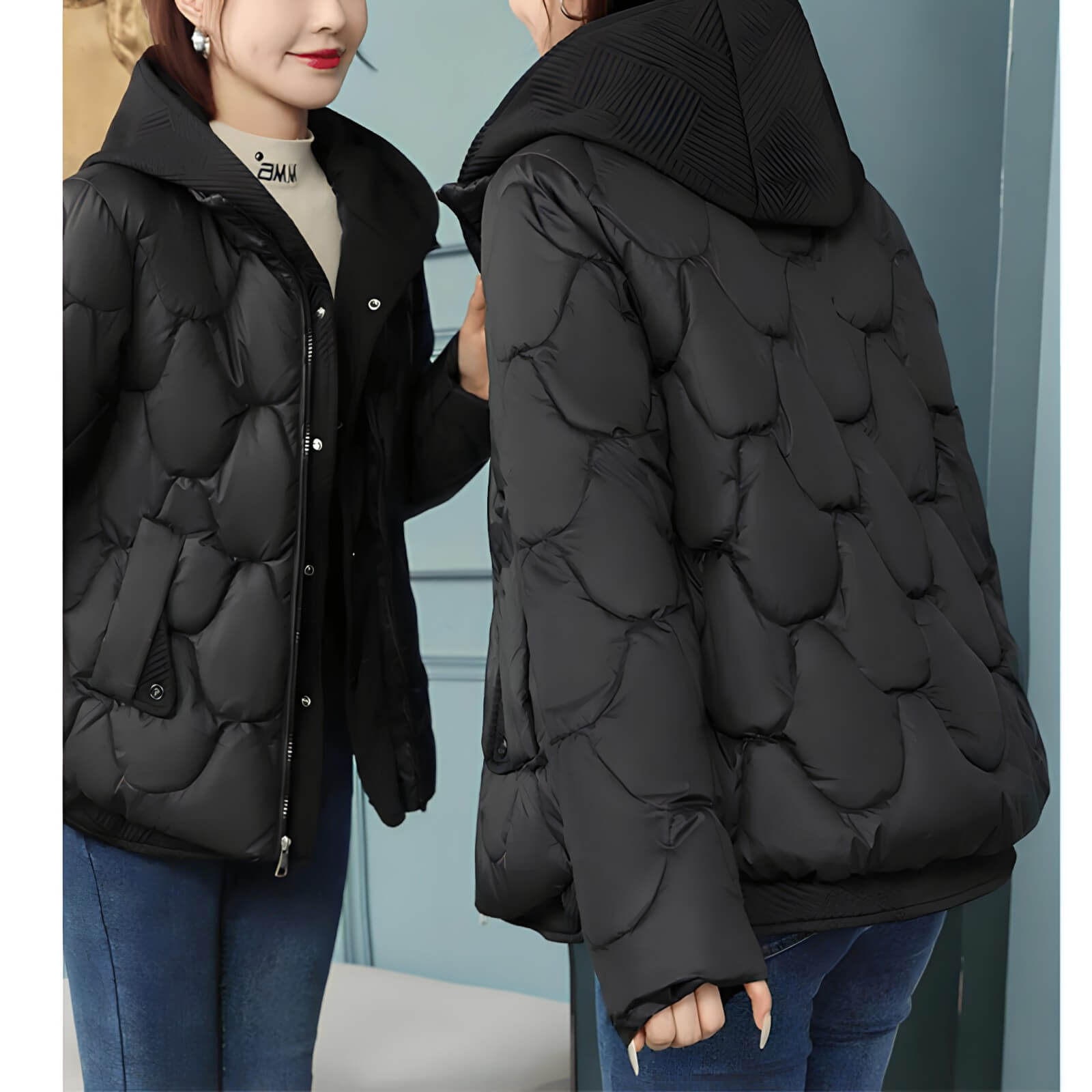 Jaqueta Feminina Puffer Preto 4