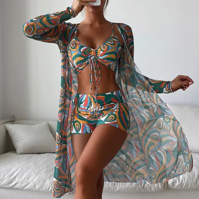 Conjunto Biquíni e Saída de Praia Verde 2