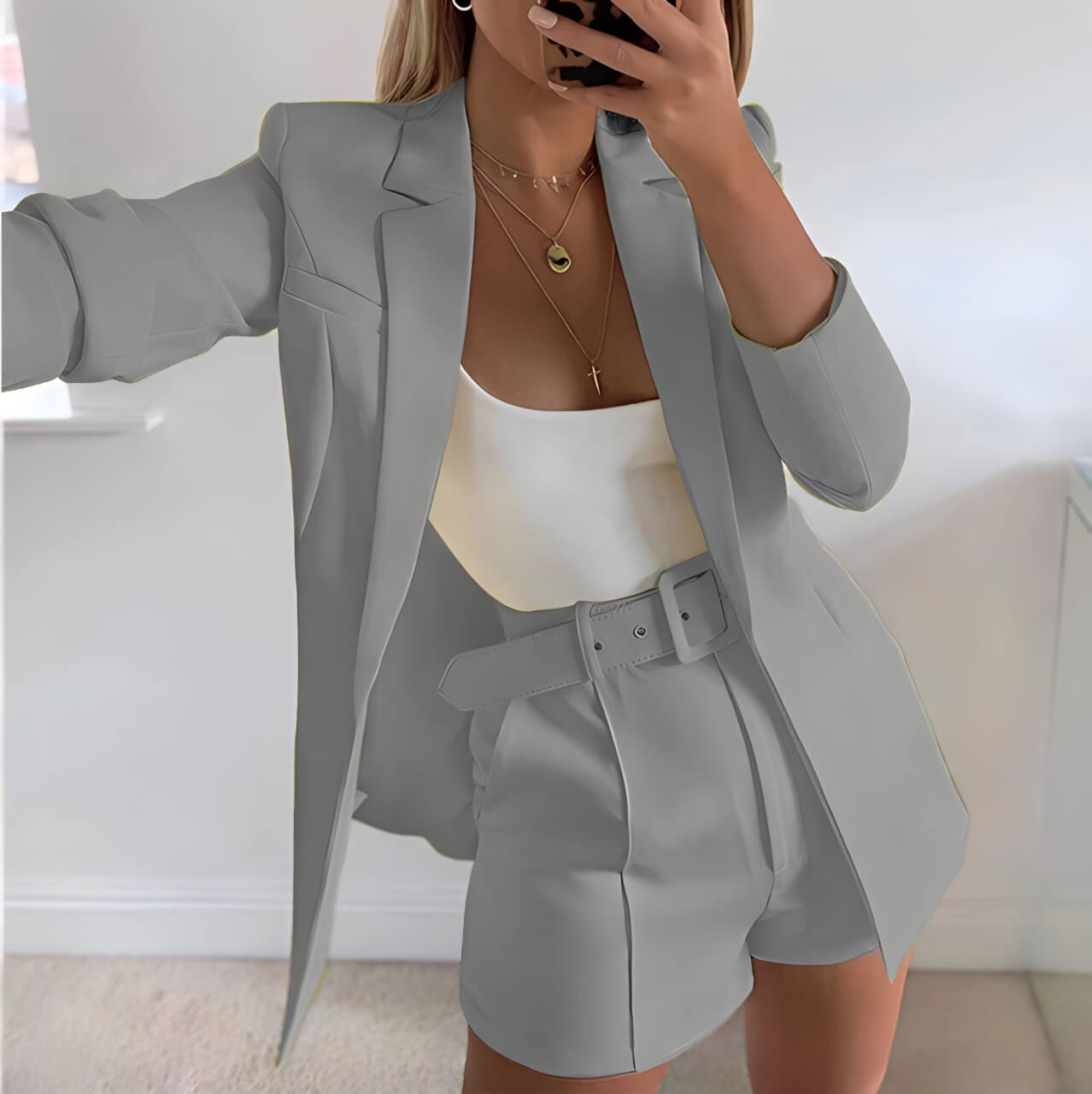 Conjunto Casual Cinza 6