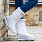 Bota Feminina de Inverno Branco 4