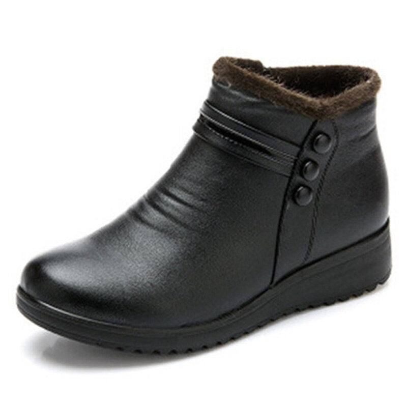 Bota de Couro Impermeável