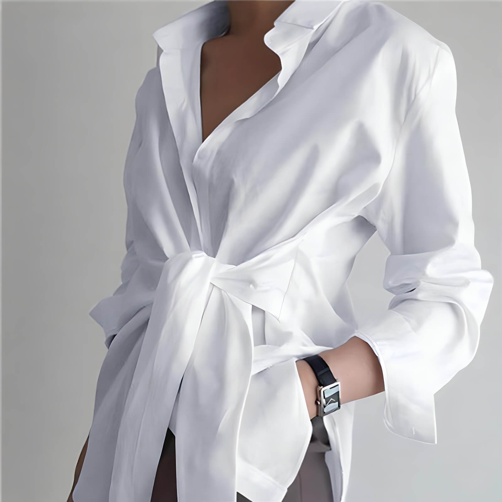 Camisa com Amarração Branco 1