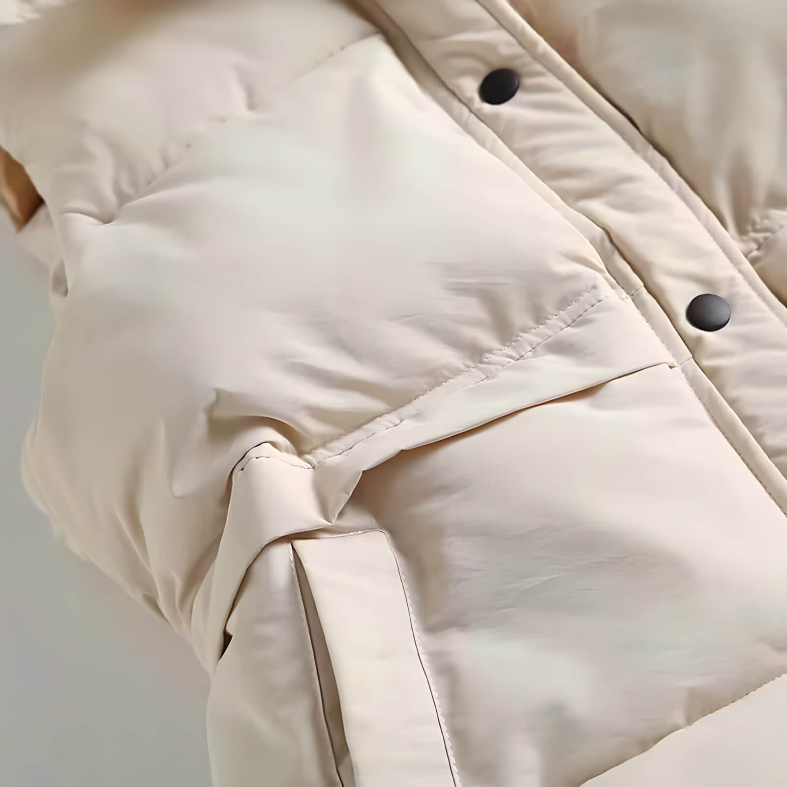 Colete Feminino Puffer Bege 5