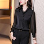 Camisa de Chiffon Feminina
