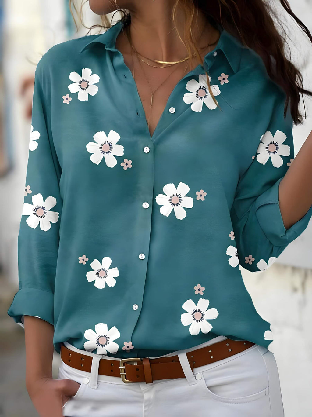 Camisa Casual Verde 3