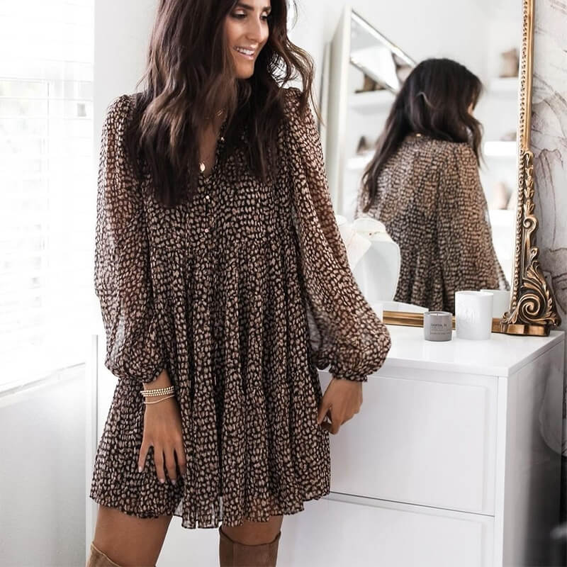 Vestido de Chiffon Feminino