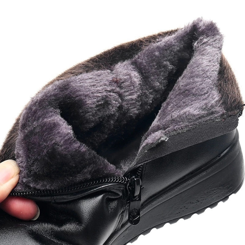 Bota de Couro Impermeável