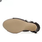 Sandália Salto Alto Preto 5