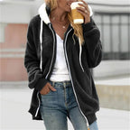 Casaco Feminino de Pelúcia Preto 4