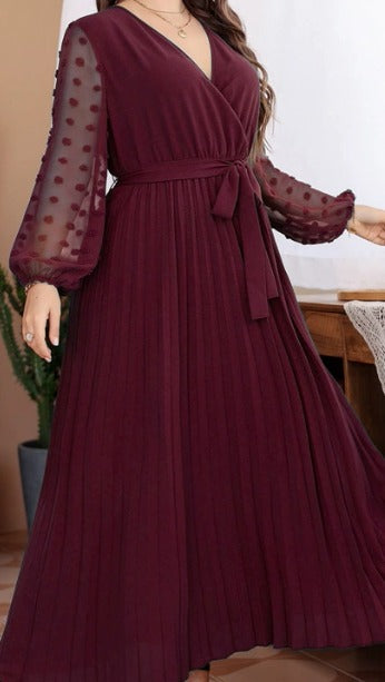 Vestido Casual Mídi de Chiffon Vienna - Plus Size