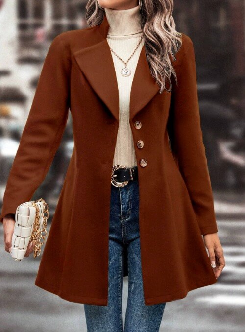 Casaco Feminino de Lã Batida Lysandra