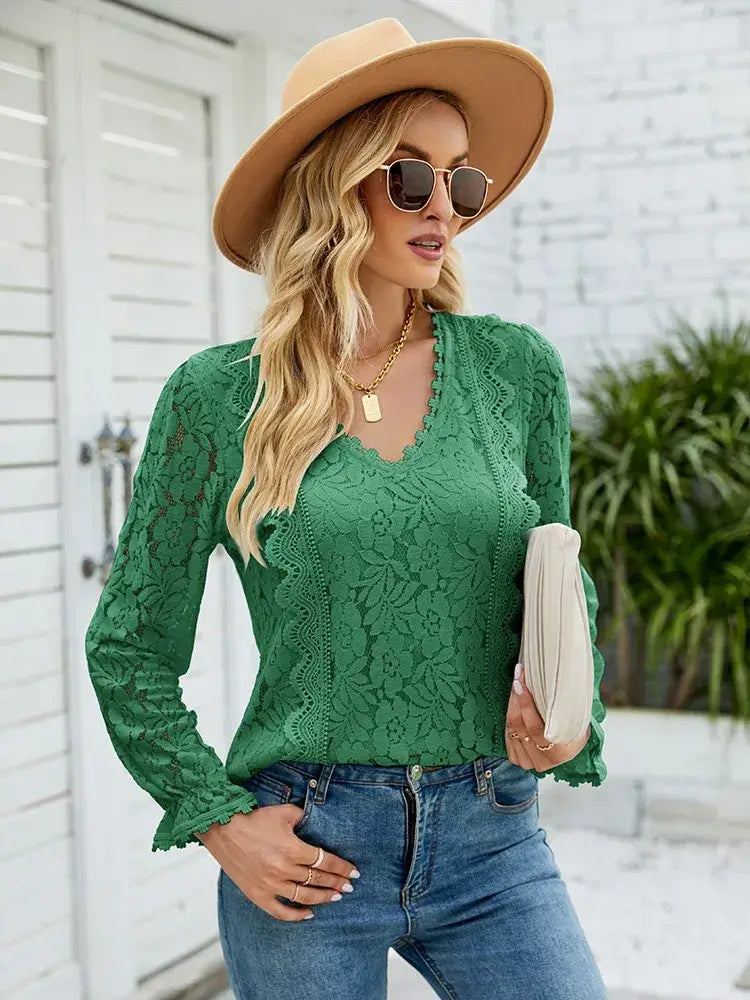 Blusa De Renda Bristol Verde / P 67