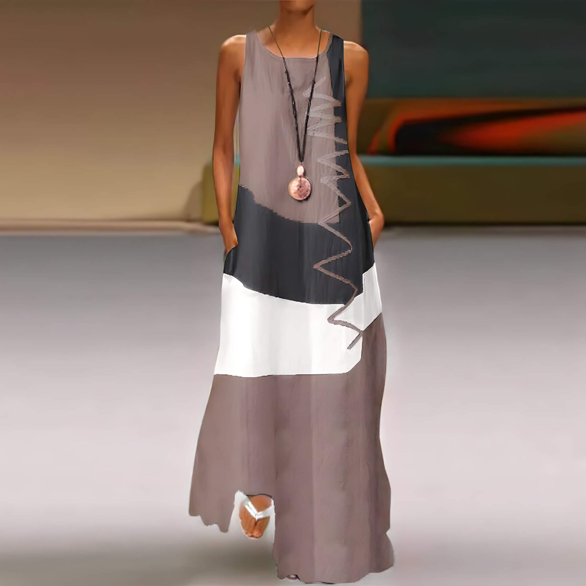 Vestido Longo Bege 2