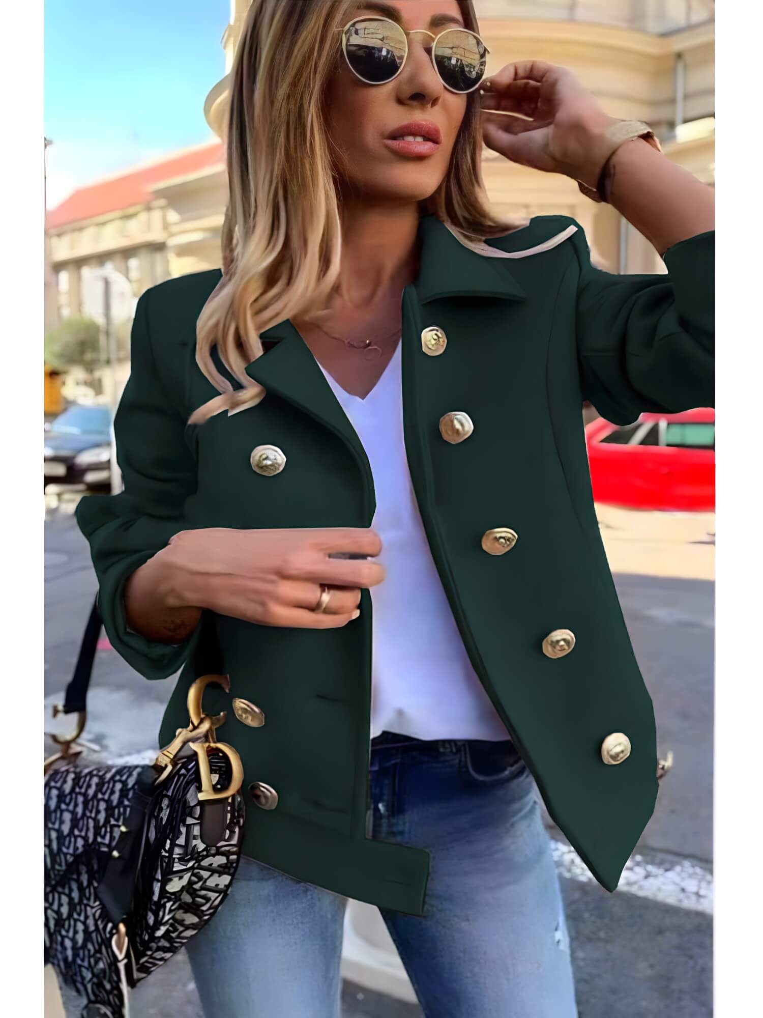 Casaco Feminino Curto Verde 5