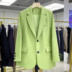 Blazer Feminino Casual Verde Claro 4