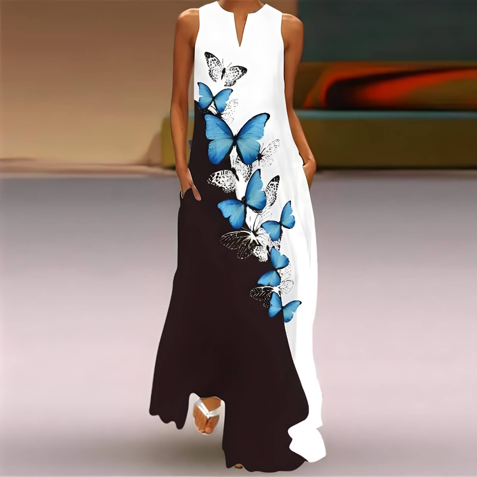 Vestido Longo Borboletas 5