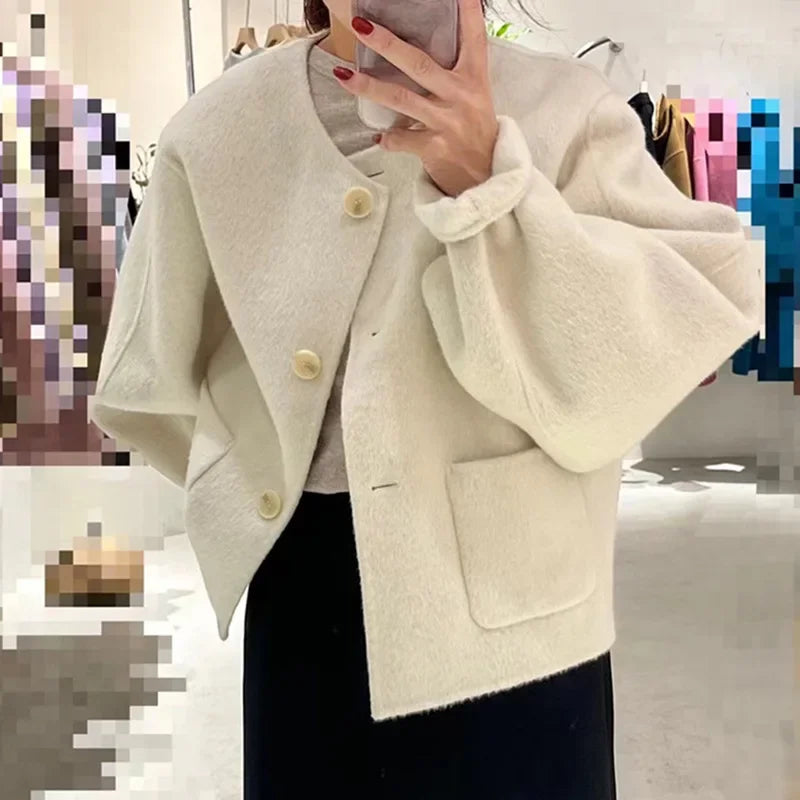 Casaco Feminino de Lã Batida Elenia