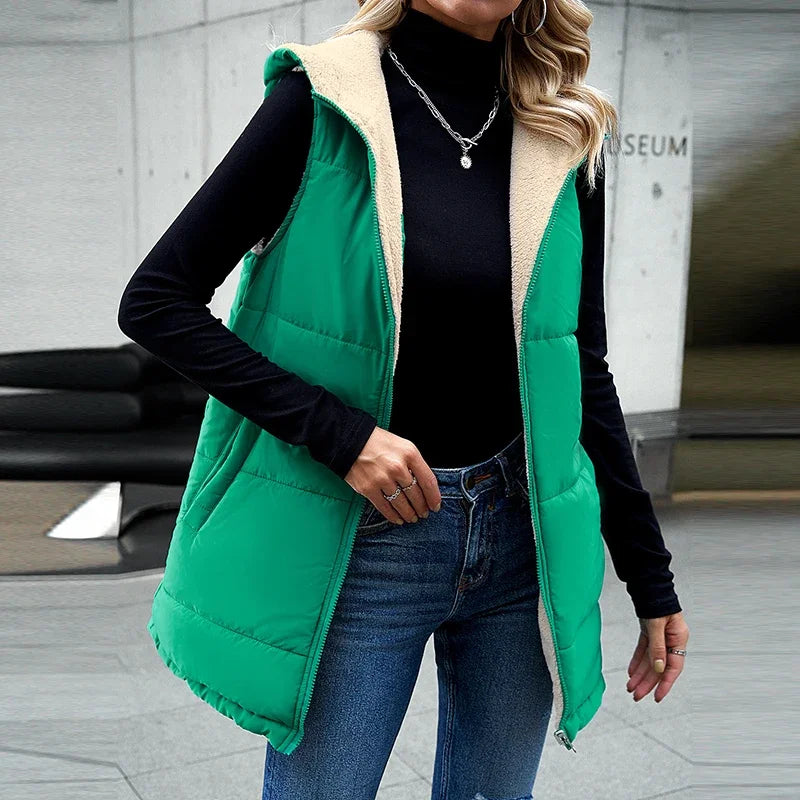 Colete Feminino Forrado Verde 2